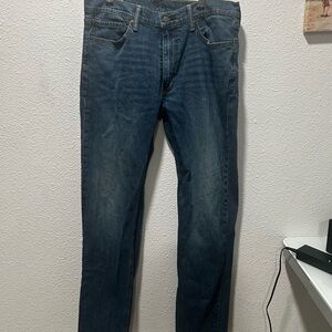 Levi's Men's Deep Blue Straight Jeans